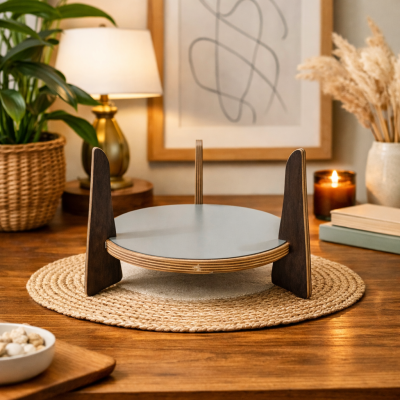 The Circle Planter Stand – Marine Ply (280 mm)