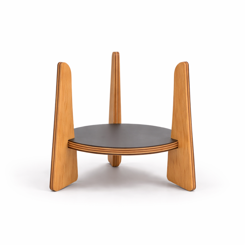 The Circle Planter Stand – Marine Ply (200 mm)